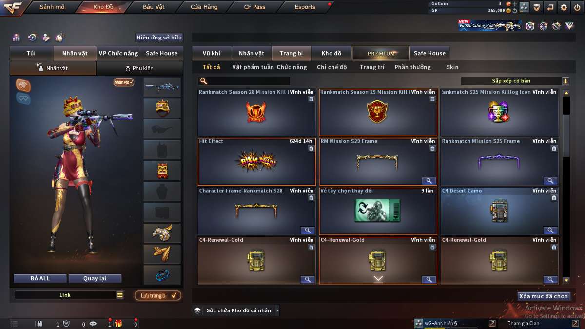 shop acc cf uy tin gia re